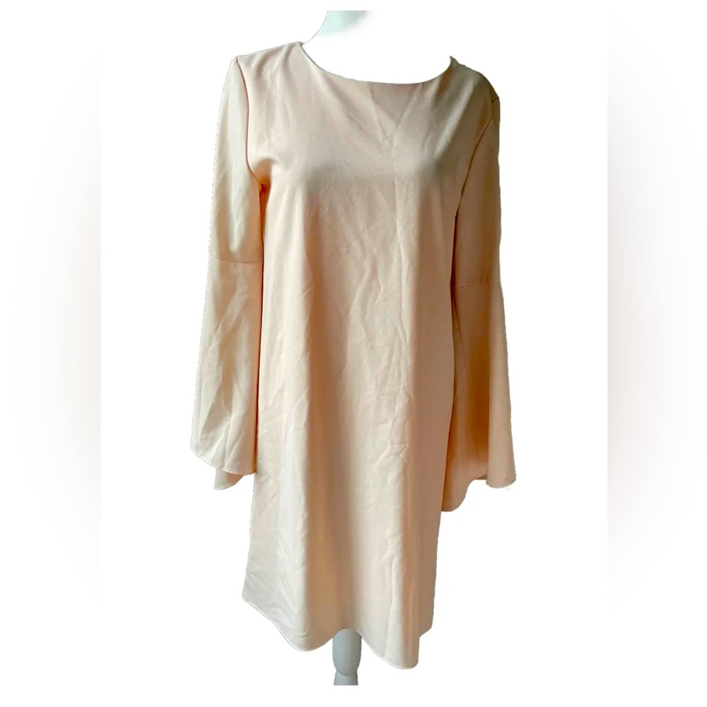 Bar III Blush Pink Size Medium Dress With Bell Sleeves